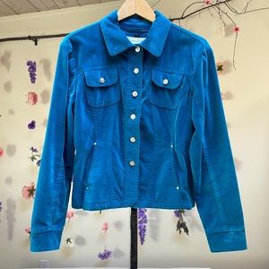 Turquoise jacket petite medium
